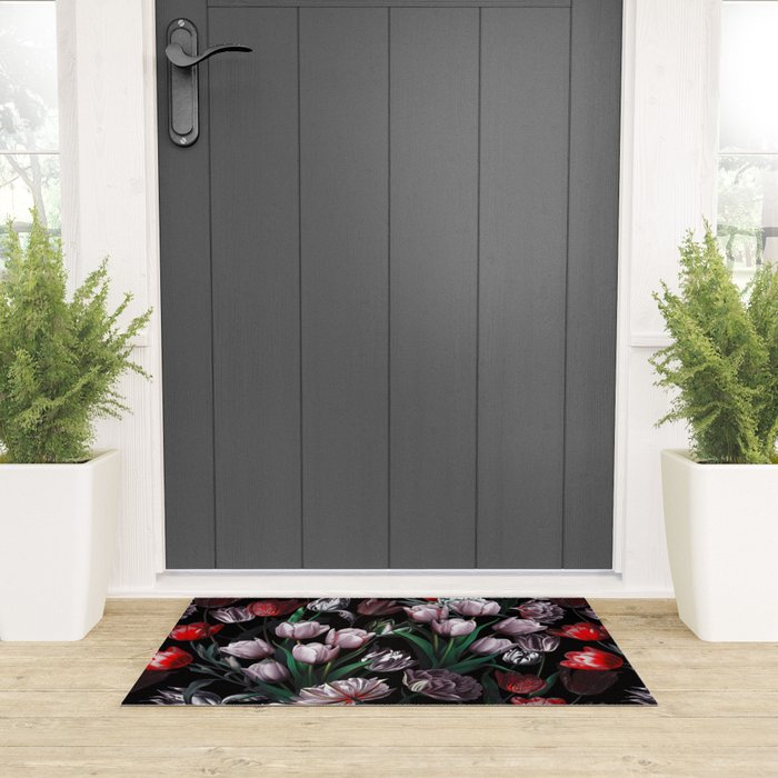 Magic Tulips Pattern VI Welcome Mat Gallery Image 3