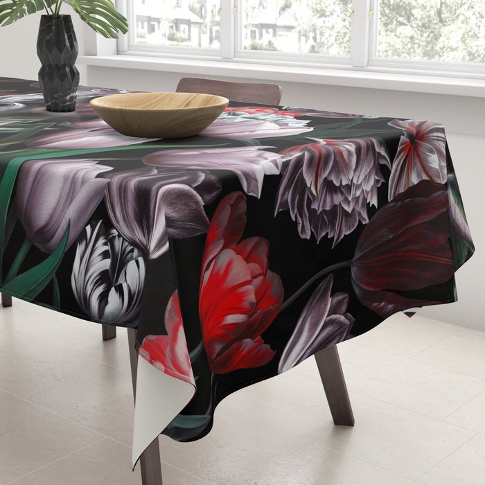 Magic Tulips Pattern VI Tablecloth Gallery Image 3