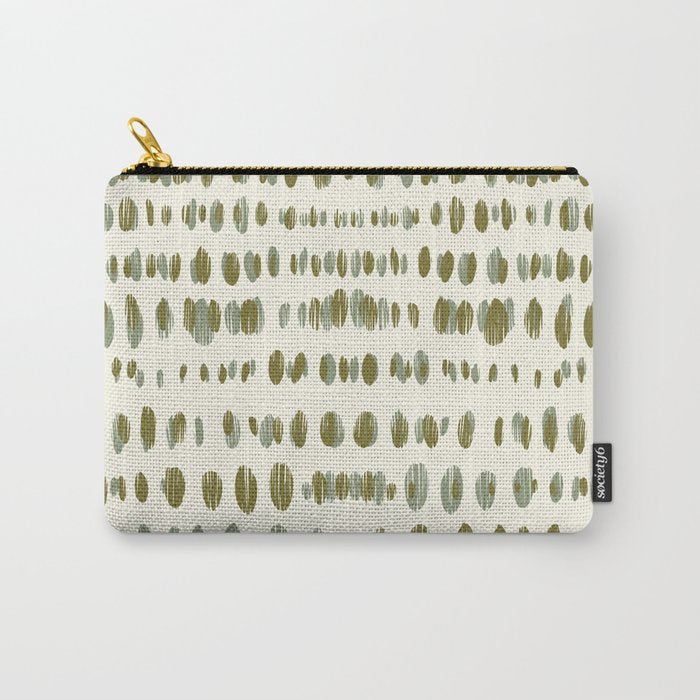Wildlife Safari Dots green Carry All Pouch Gallery Image 1