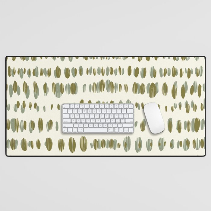 Wildlife Safari Dots green Desk Mat Gallery Image 1