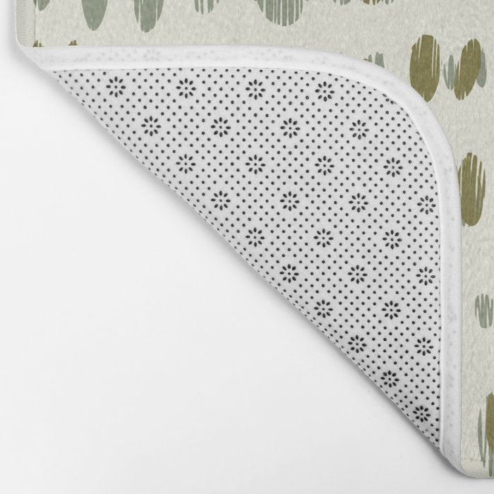 Wildlife Safari Dots green Bath Mat Gallery Image 2