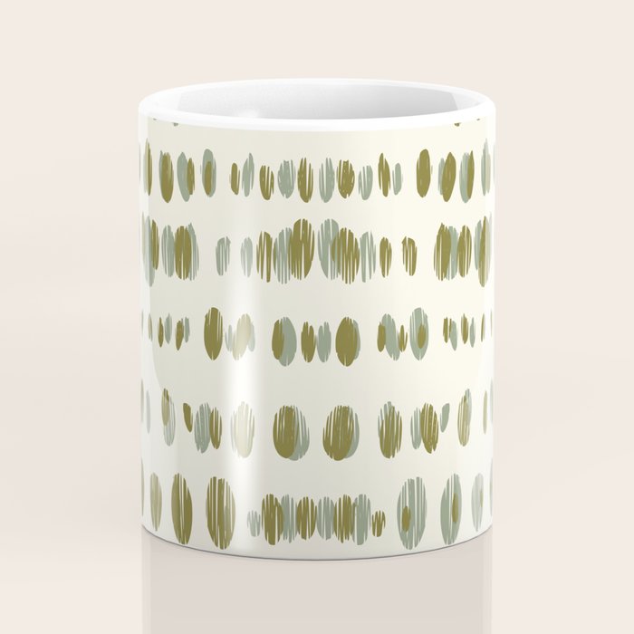 Wildlife Safari Dots green Coffee Mug Gallery Image 4