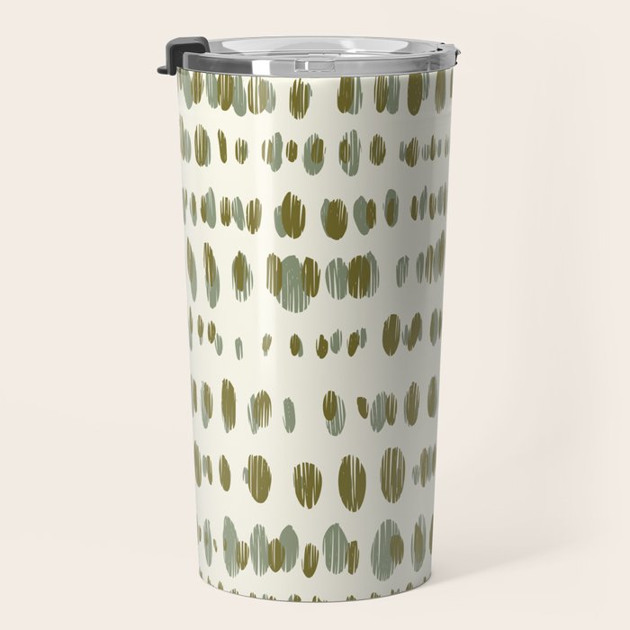 Wildlife Safari Dots green Travel Mug Gallery Image 3