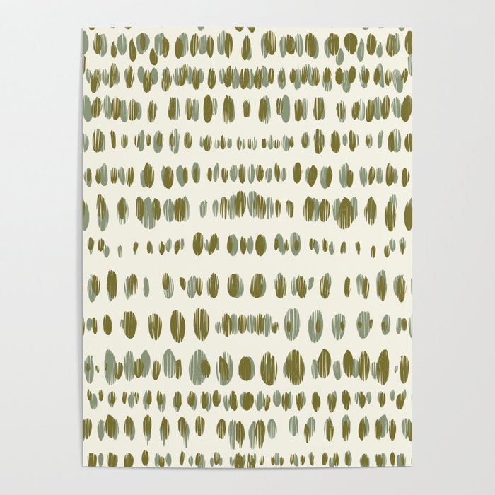 Wildlife Safari Dots green Poster Gallery Image 4
