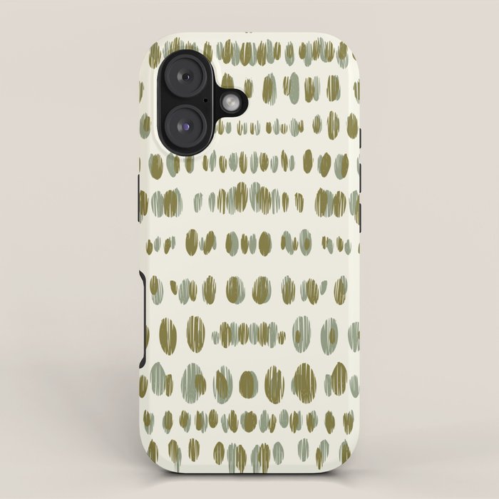 Wildlife Safari Dots green iPhone Case Gallery Image 1