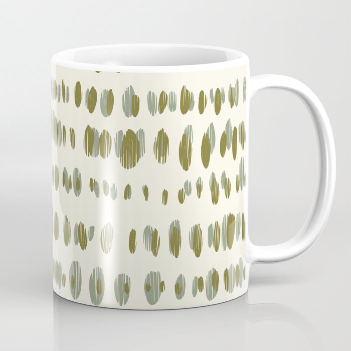 Wildlife Safari Dots green Coffee Mug Gallery Image 1