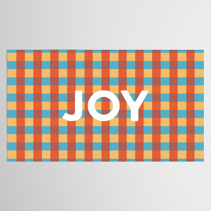 Joy in Christmas Plaid Tablecloth Gallery Image 2