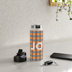 Joy in Christmas Plaid Water Bottle Gallery Image 4