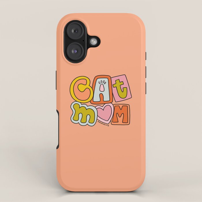 Cat Mom iPhone Case Gallery Image 1