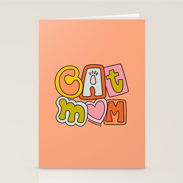 Cat Mom Stationery Card Gallery Image 2