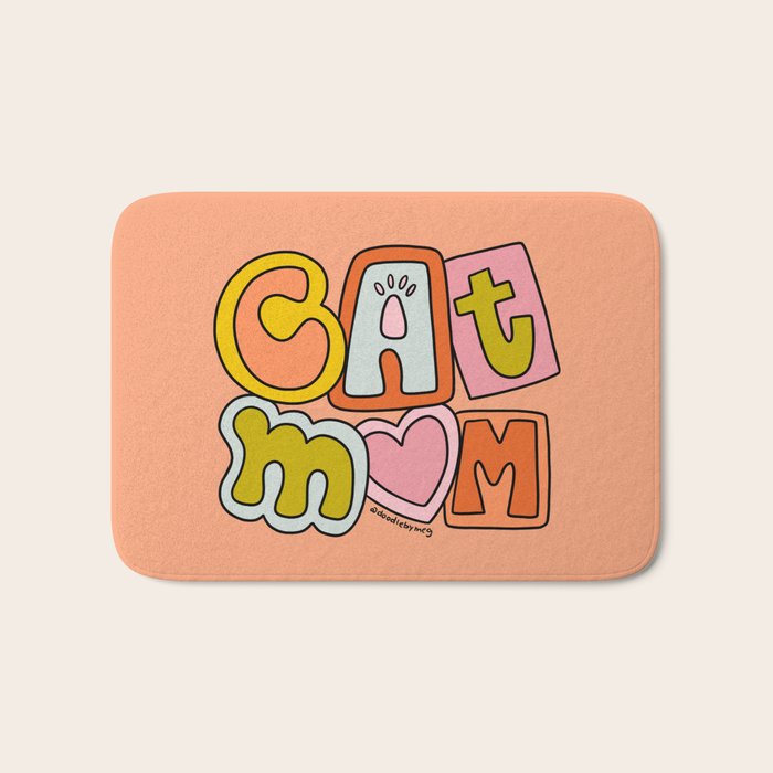 Cat Mom Bath Mat Gallery Image 1