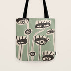 Abstract line art eyes 7 Tote Bag Gallery Image 1