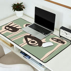 Abstract line art eyes 7 Desk Mat Gallery Image 2