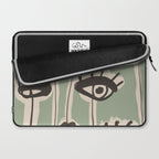 Abstract line art eyes 7 Laptop Sleeve Gallery Image 2