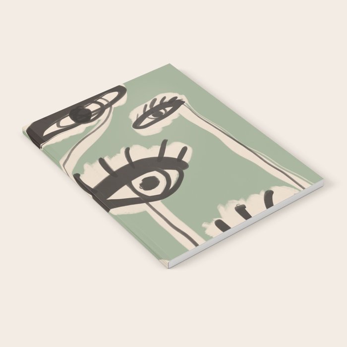 Abstract line art eyes 7 Notebook Gallery Image 2