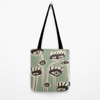 Abstract line art eyes 7 Tote Bag Gallery Image 2