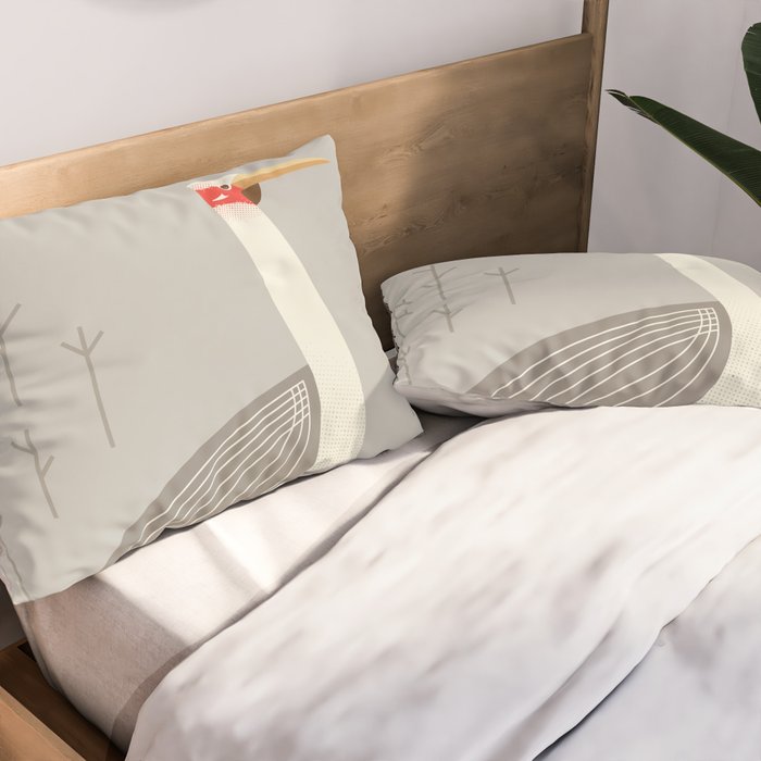 Brolga, Bird of Australia Pillow Sham Gallery Image 2