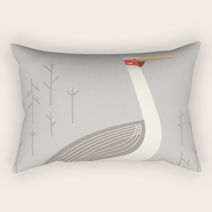 Brolga, Bird of Australia Rectangular Pillow Gallery Image 1