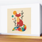 Rainbow Fox Wall Mural Gallery Image 2