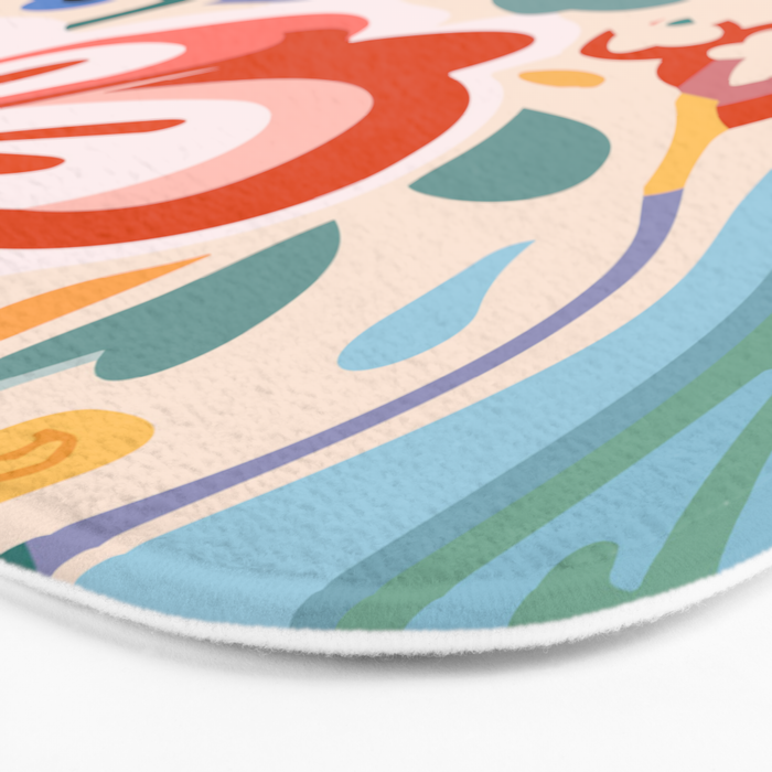 Los Angeles Flower Market Bath Mat Gallery Image 3