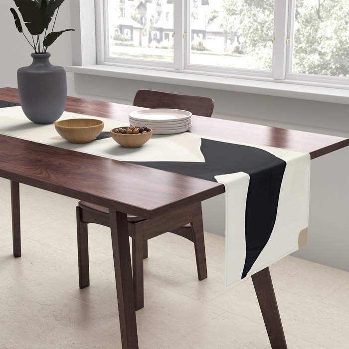 Horse in Black and White Table Runner Gallery Image 2