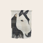 Horse in Black and White Wall Hanging Gallery Image 1