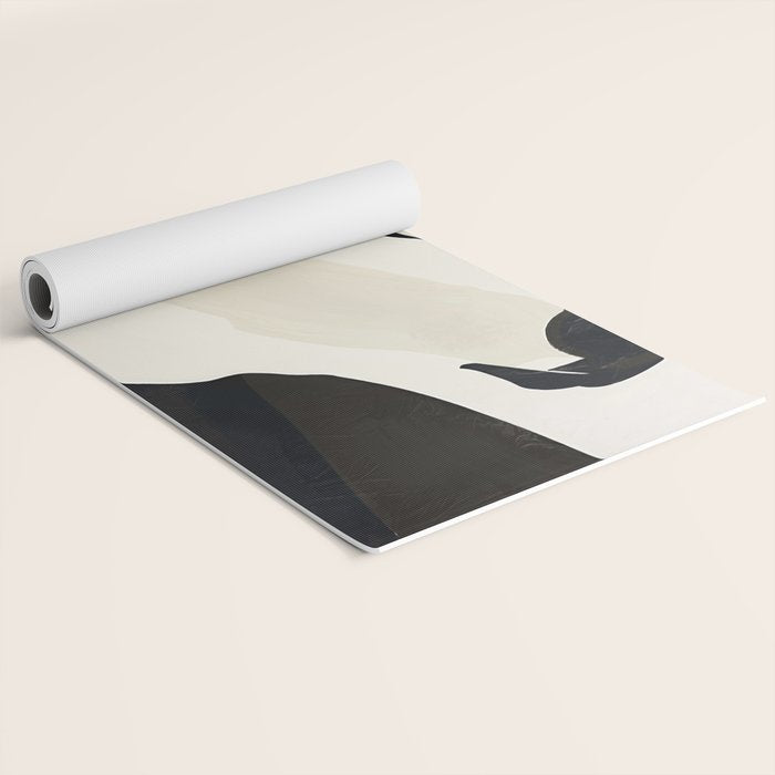 Horse in Black and White Yoga Mat Gallery Image 2