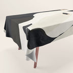 Horse in Black and White Tablecloth Gallery Image 1