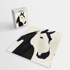 Horse in Black and White Jigsaw Puzzle Gallery Image 2