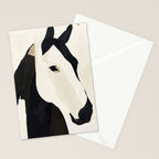 Horse in Black and White Stationery Card Gallery Image 2