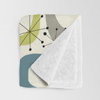 Mid Century Modern Shapes #society6 #buyart Throw Blanket Gallery Image 3