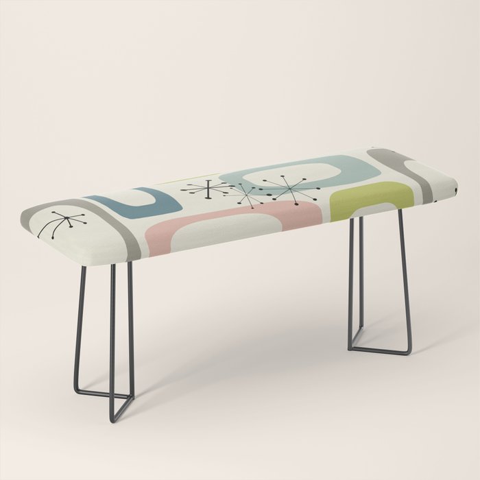 Mid Century Modern Shapes #society6 #buyart Bench Gallery Image 1