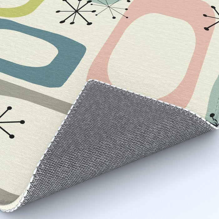 Mid Century Modern Shapes #society6 #buyart Rug Gallery Image 4