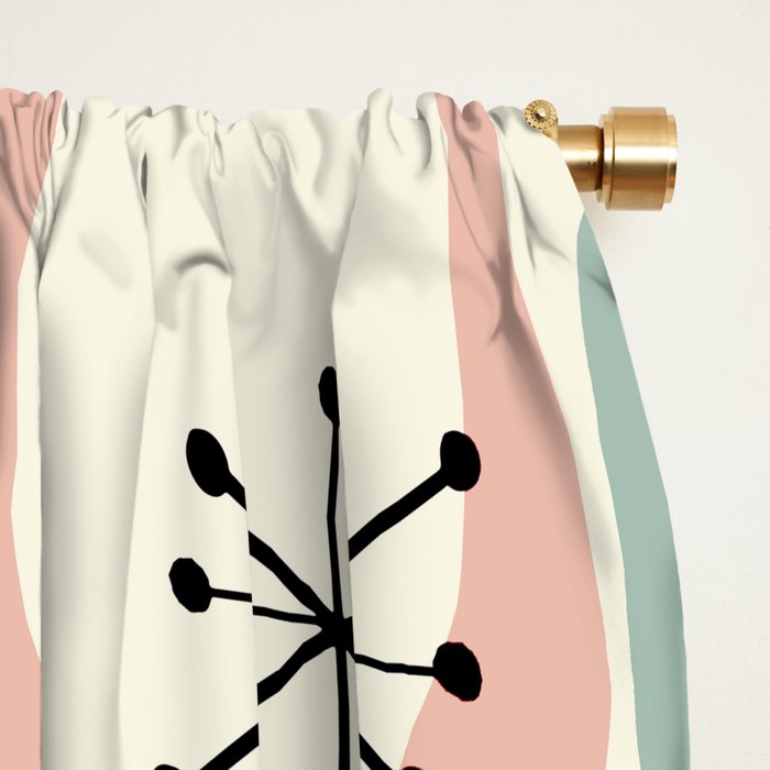 Mid Century Modern Shapes #society6 #buyart Window Curtain Gallery Image 2
