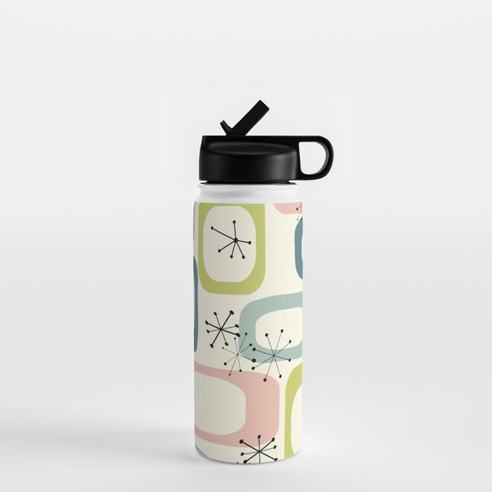 Mid Century Modern Shapes #society6 #buyart Water Bottle Gallery Image 1