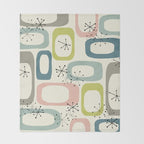 Mid Century Modern Shapes #society6 #buyart Throw Blanket Gallery Image 2