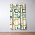 Mid Century Modern Shapes #society6 #buyart Window Curtain Gallery Image 3