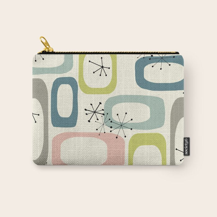 Mid Century Modern Shapes #society6 #buyart Carry All Pouch Gallery Image 1