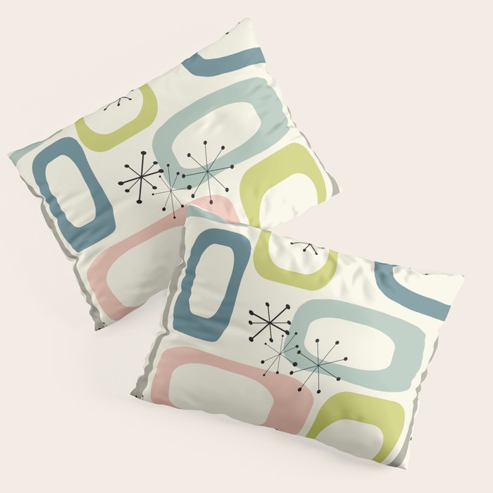 Mid Century Modern Shapes #society6 #buyart Pillow Sham Gallery Image 3