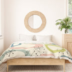 Mid Century Modern Shapes #society6 #buyart Duvet Cover Gallery Image 3