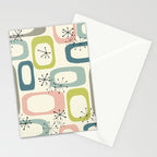 Mid Century Modern Shapes #society6 #buyart Stationery Card Gallery Image 2