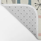 Mid Century Modern Shapes #society6 #buyart Bath Mat Gallery Image 2