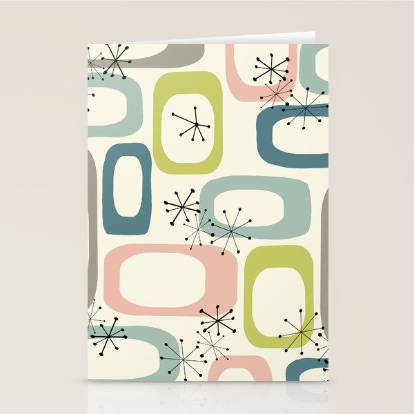 Mid Century Modern Shapes #society6 #buyart Stationery Card Gallery Image 2