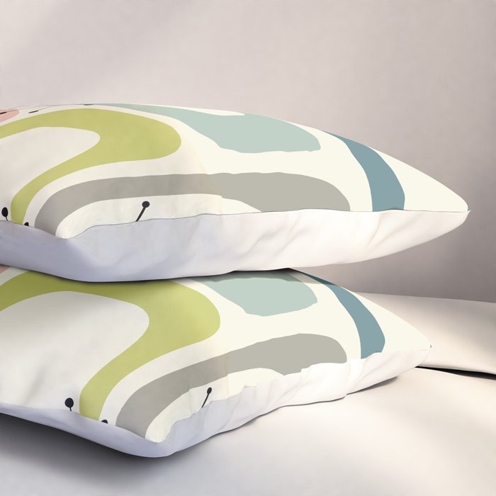 Mid Century Modern Shapes #society6 #buyart Pillow Sham Gallery Image 3