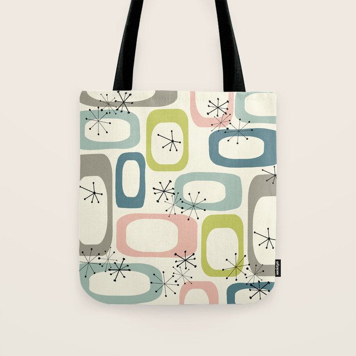 Mid Century Modern Shapes #society6 #buyart Tote Bag Gallery Image 1