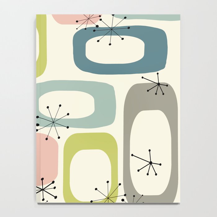 Mid Century Modern Shapes #society6 #buyart Notebook Gallery Image 4