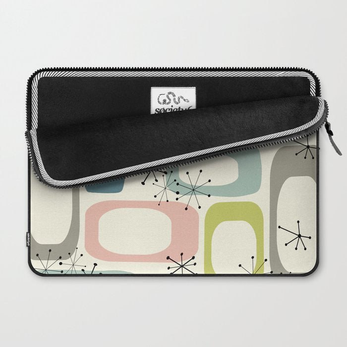 Mid Century Modern Shapes #society6 #buyart Laptop Sleeve Gallery Image 2