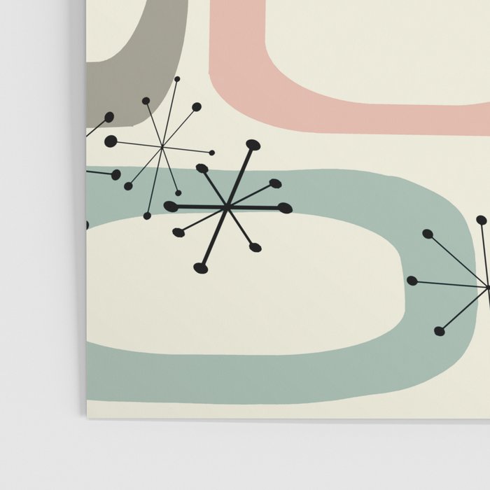 Mid Century Modern Shapes #society6 #buyart Poster Gallery Image 3