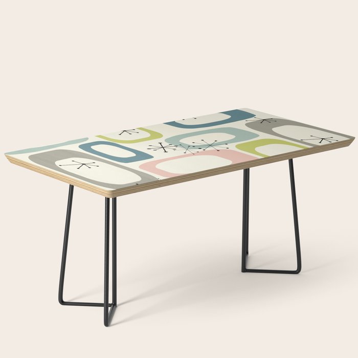 Mid Century Modern Shapes #society6 #buyart Coffee Table Gallery Image 1