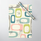 Mid Century Modern Shapes #society6 #buyart Wrapping Paper Gallery Image 1